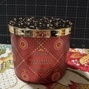 Bath & Body Works Festive Red and Gold Candle